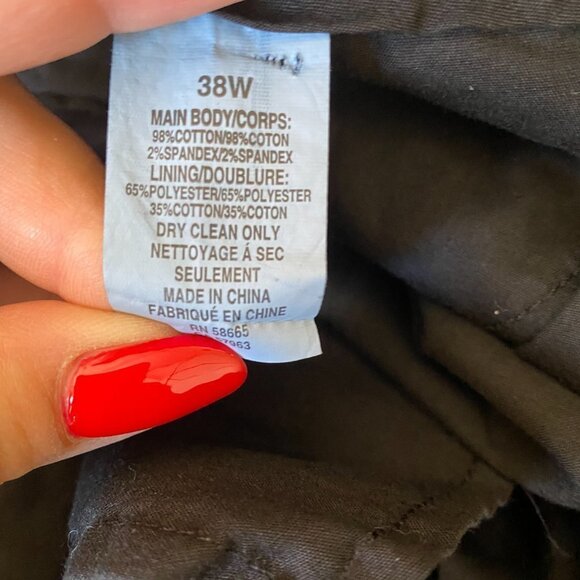 NORDSTROM Bnwot Tech-Smart Trim Fit Pants Trousers Navy Blue Chinos - Picture 9 of 10